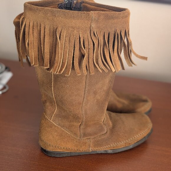 Minnetonka Leather Moccasin Boot - Picture 5 of 5